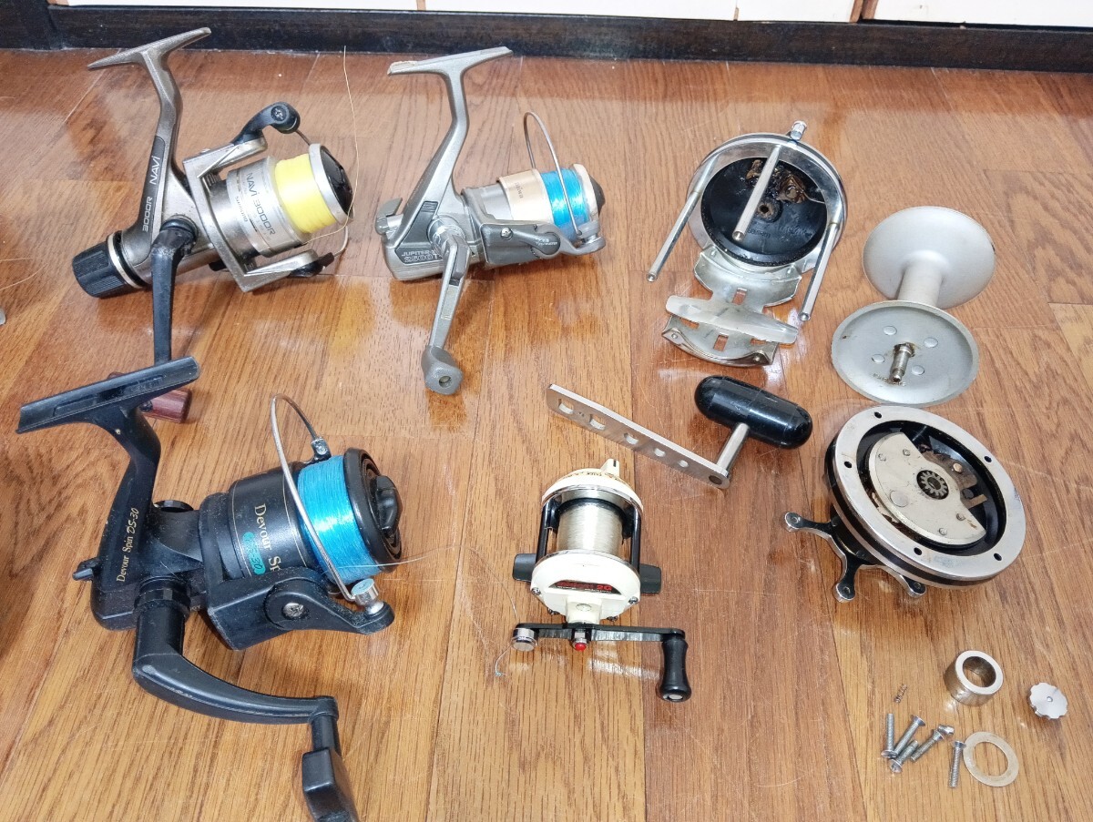 【現状品】 リールまとめ売り 釣具 Daiwa ダイワ SHIMANO シマノFUJIフジ OLYMPICオリムピック等　部品取り 釣り具 フィッシング_画像9