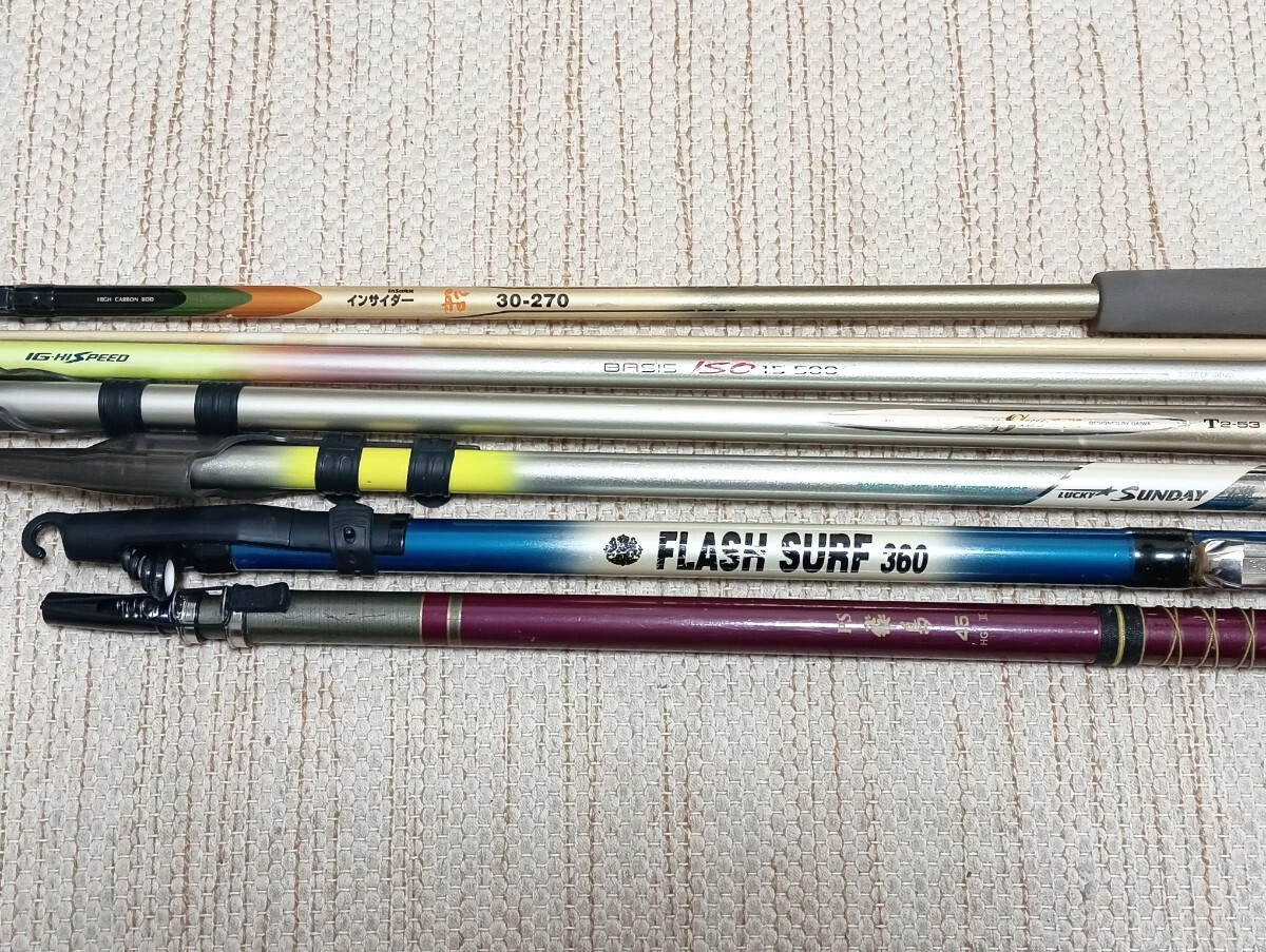 【現状品】 釣り竿まとめ売りDaiwaダイワNFT等 フィッシング ロッド 磯竿　船竿　投げ竿など 釣竿 釣具_画像2