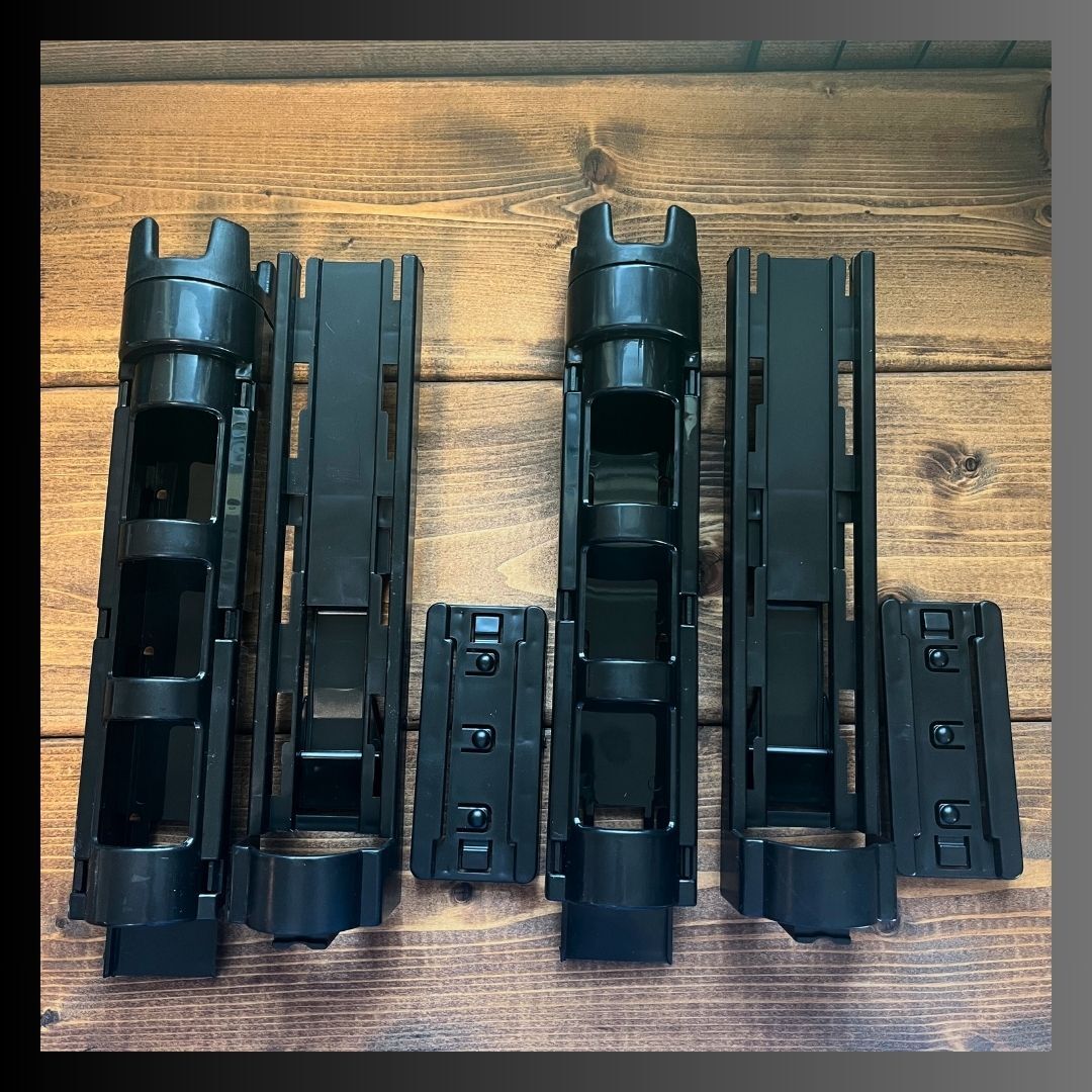 ロッドホルダー 2個セット バケットマウス ロッドスタンド 釣り 竿立て 調整 フィッシング ブラック 釣り用品 メイホー ランガン 黒 新品_画像7