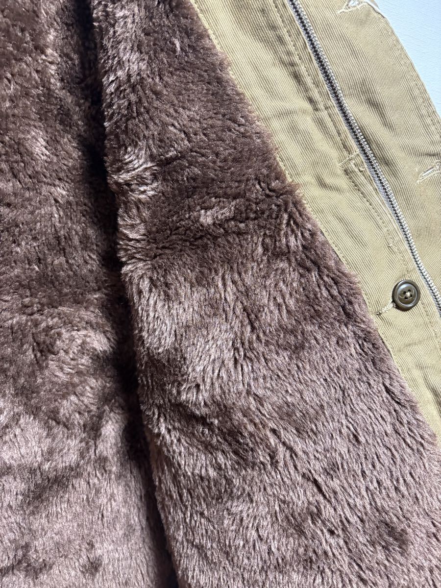 新品 FREEWHEELERS フリーホイーラーズ ベスト AIR CREW ATTACHED HOOD VEST カーキ 40サイズ 1円からスタート_画像4