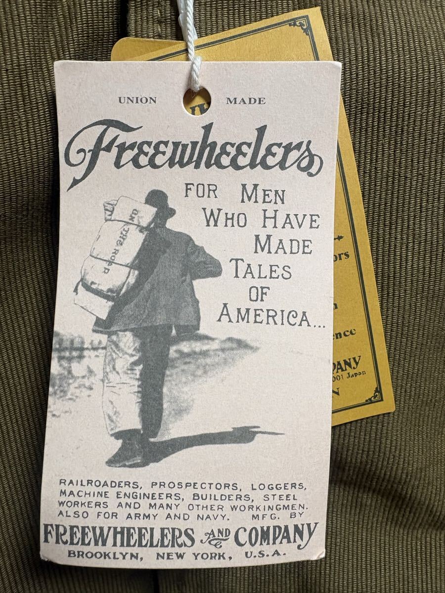 新品 FREEWHEELERS フリーホイーラーズ ベスト AIR CREW ATTACHED HOOD VEST カーキ 40サイズ 1円からスタート_画像6