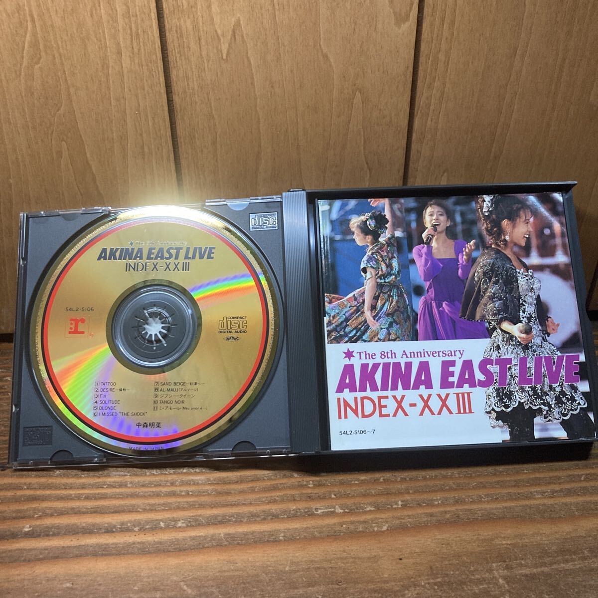 【帯付】AKINA EAST LIVE INDEX-XXIII 24Kゴールド 24k gold 中森明菜 インデックス23 2CD_画像4