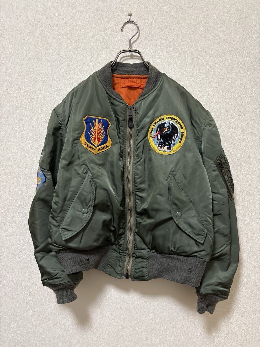 70s вооруженные силы США MA-1 8279E "куртка пилота" милитари Vintage нашивка большое количество ALPHA производства размер M*60s L-2B CWU-45 G-1 M-65 N-1 A-2 70s вооруженные силы США MA-1 8279E "куртка пилота" милитари Vintage нашивка большое количество ALPHA производства размер M*60s L-2B CWU-45 G-1 M-65 N-1 A-2