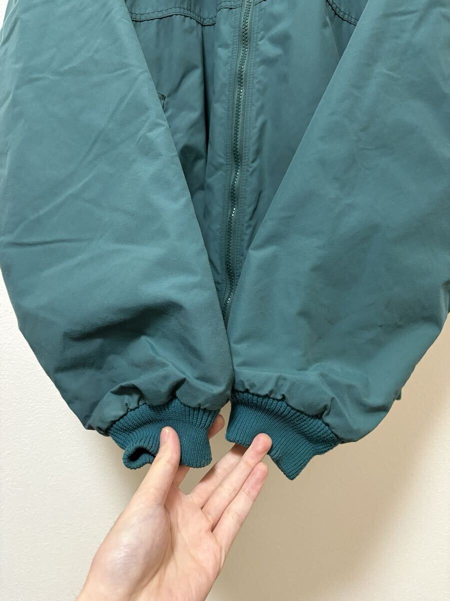 雪なしタグ！90s patagonia パタゴニア シェルドシンチラ ナイロンジャケット USA製 ビンテージ グリーン サイズL☆ダスパーカー レトロx_画像6