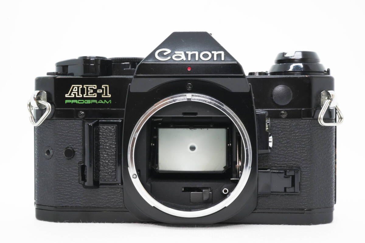 [美品] Canon AE-1 PROGRAM+Canon NEW FD 50mm f1.4 単焦点レンズセット キャノン MFレンズ 一眼フィルム_画像2