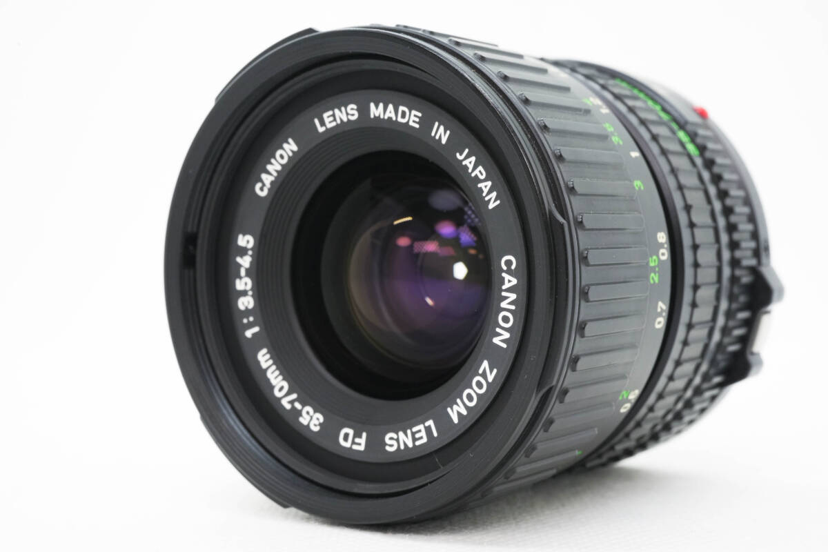 [鳴き無し美品] Canon AE-1+Canon NEW FD 35-70mm f3.5 ZOOMレンズセット キャノン MFレンズ 一眼フィルム_画像7