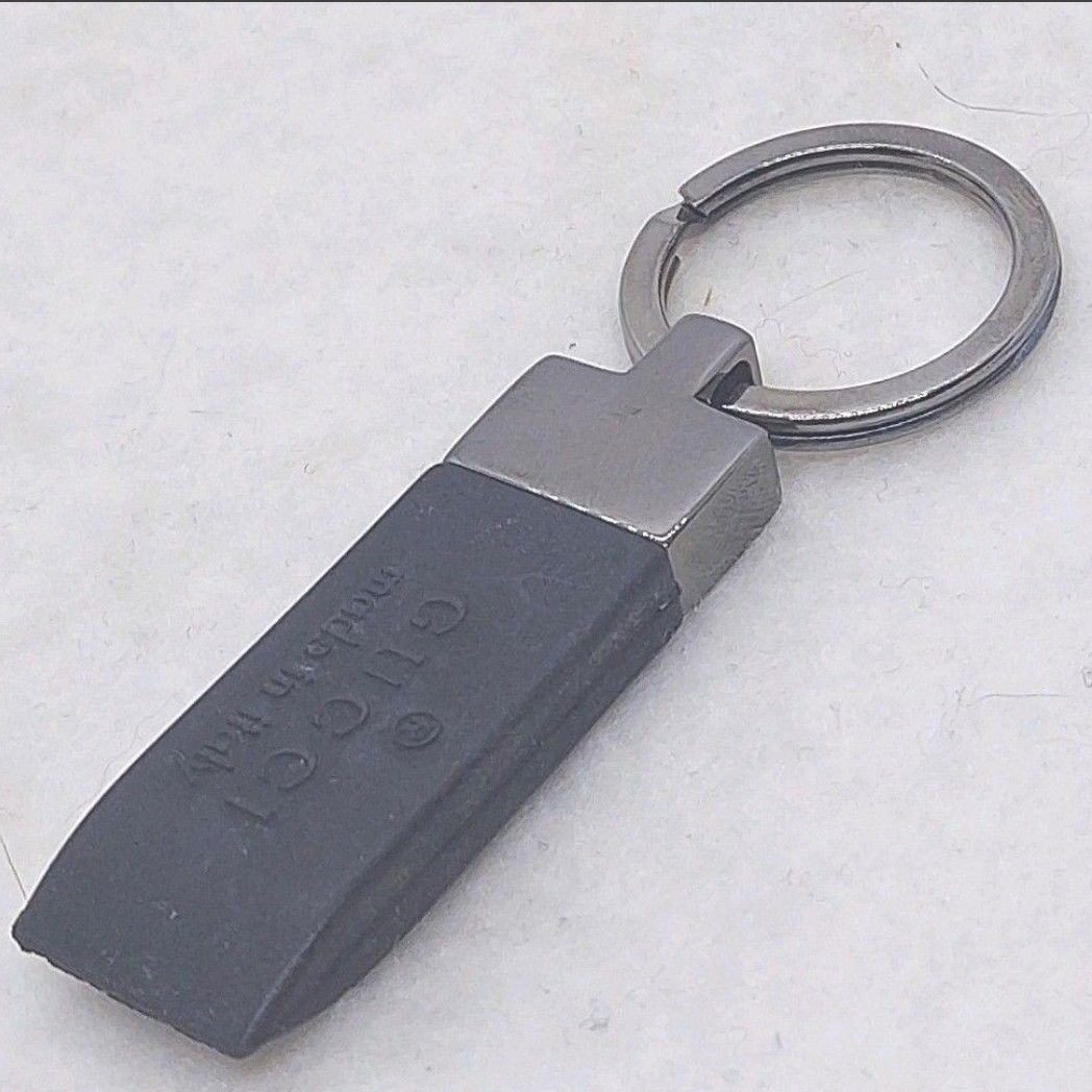 グッチ　キーホルダー　キーリング　シルバー×ブラック　箱、保存袋付き　GUCCI_画像5