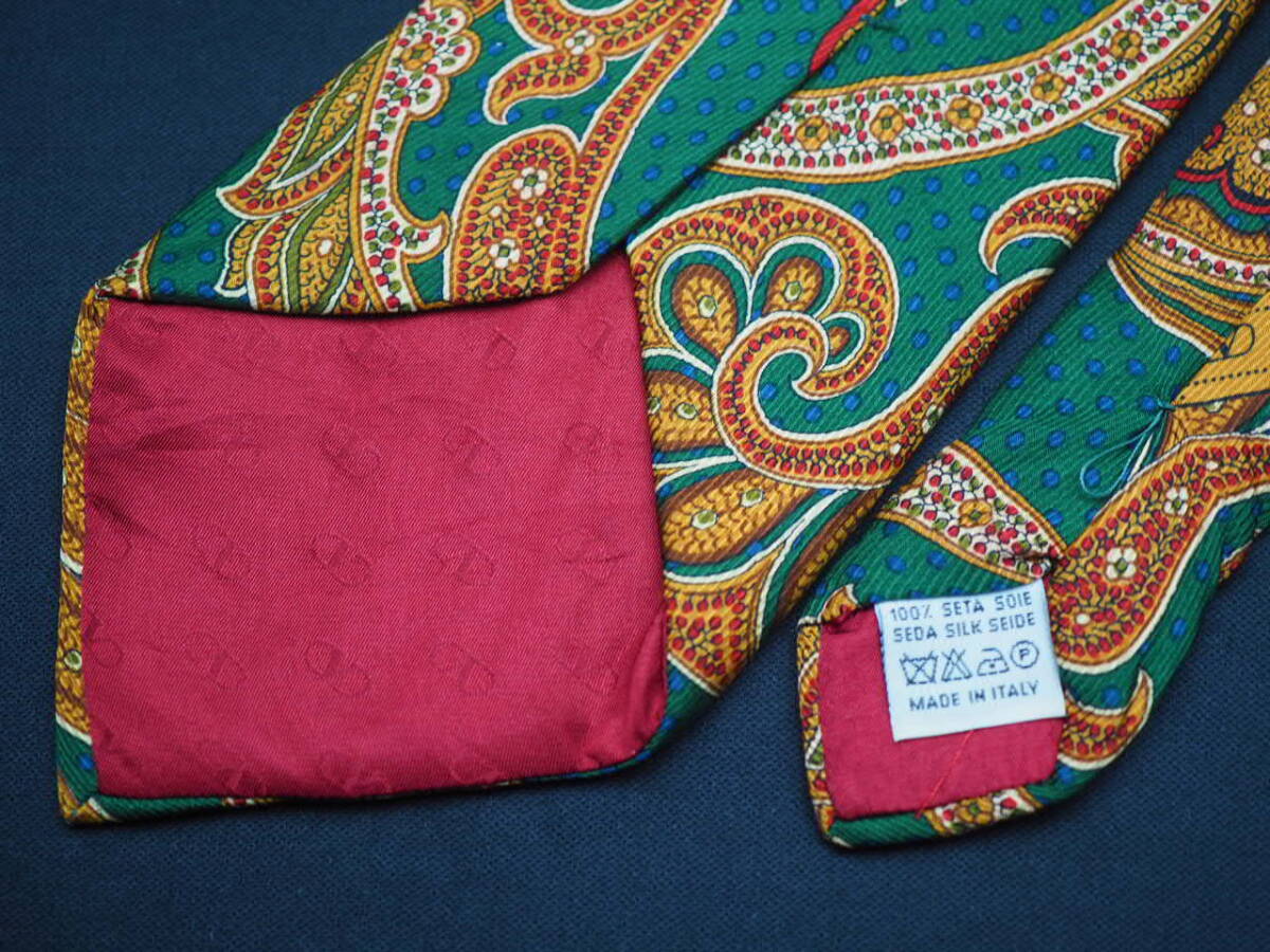 美品【VALENTINO ヴァレンティノ】 G1124 ペイズリー SILK ブランド ネクタイ 古着 良品 転売 仕入_画像5