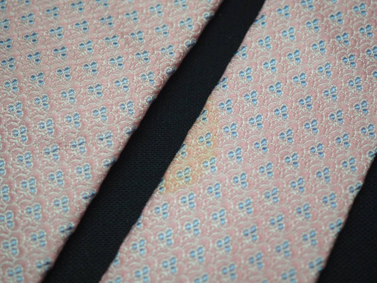 美品【VALENTINO ヴァレンティノ】 G1139 ピンク系 SILK ブランド ネクタイ 古着 良品 転売 仕入_画像4