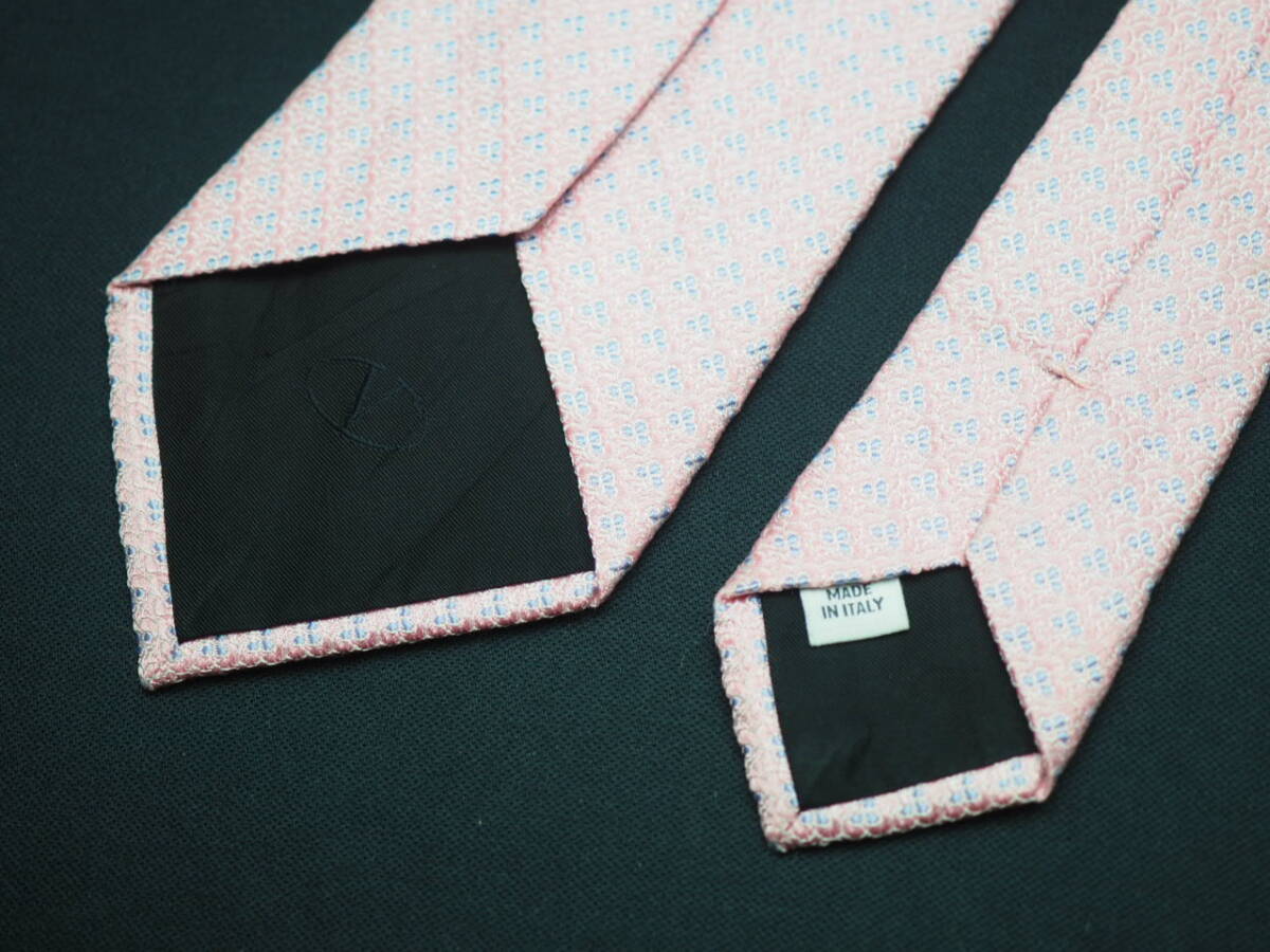 美品【VALENTINO ヴァレンティノ】 G1139 ピンク系 SILK ブランド ネクタイ 古着 良品 転売 仕入_画像6