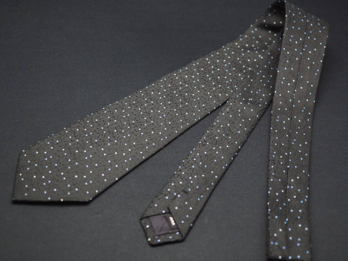美品【Calvin Klein カルバンクライン】 G1343 ブラック系 アラ商事 SILK ブランド ネクタイ 古着 良品 転売 仕入_画像6