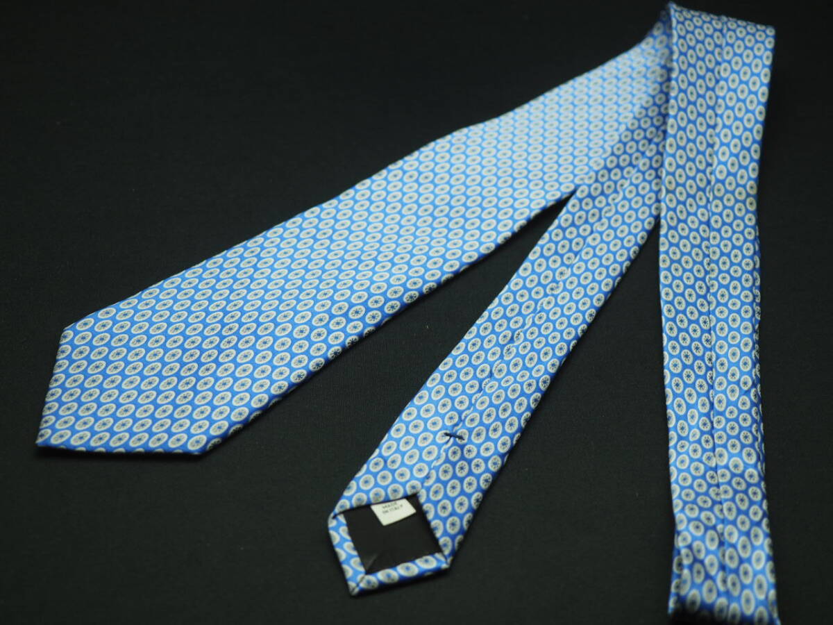 美品【VALENTINO ヴァレンティノ】 G1510 ブルー系 SILK ブランド ネクタイ 古着 良品 転売 仕入_画像6