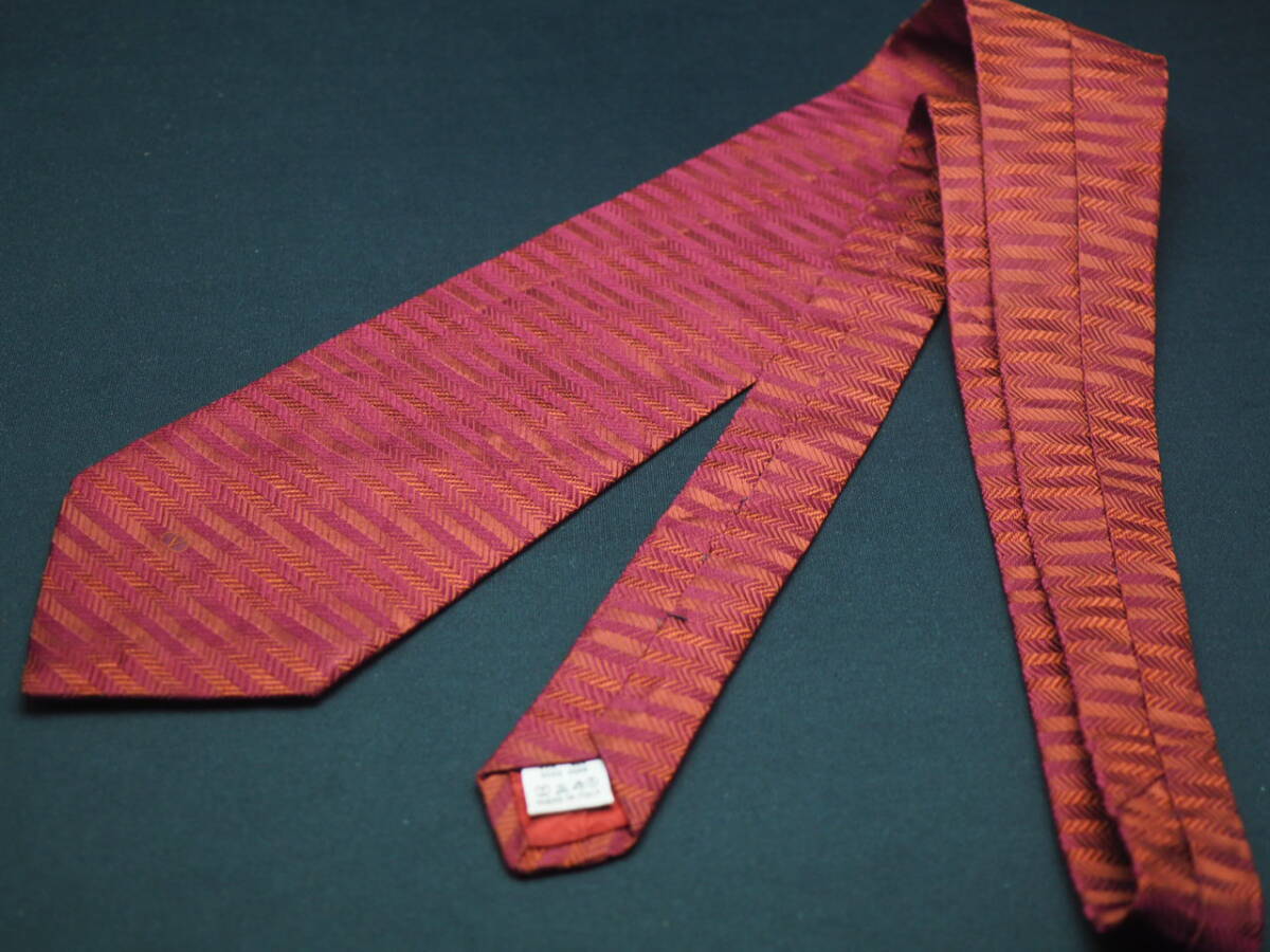 【VALENTINO ヴァレンティノ】 G1520 ワイン系 SILK ブランド ネクタイ 古着 良品 転売 仕入_画像8