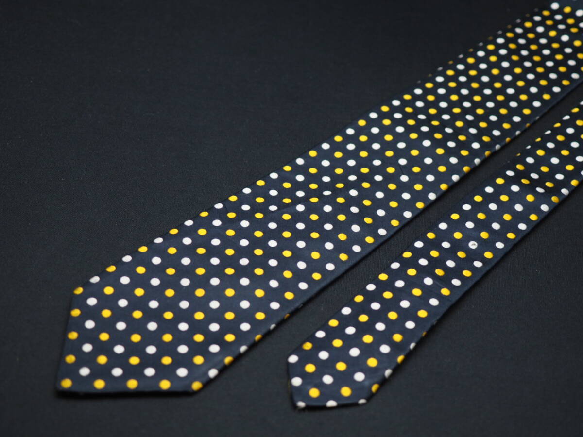  прекрасный товар [Paul Stuart paul (pole) Stuart ] G1761 темно-синий серия SILK бренд галстук б/у одежда хорошая вещь перепродажа скупка 