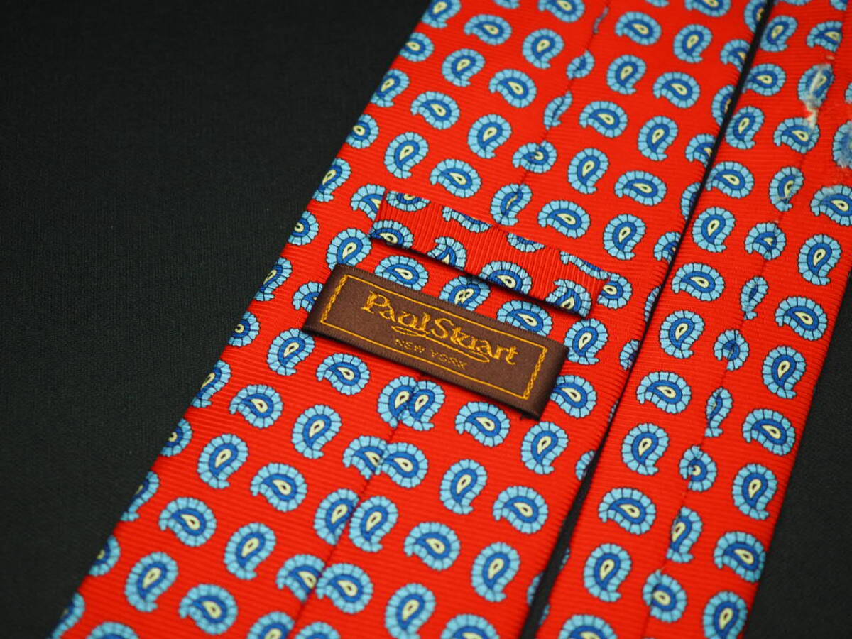  прекрасный товар [Paul Stuart paul (pole) Stuart ] G1762 красный серия SILK бренд галстук б/у одежда хорошая вещь перепродажа скупка 