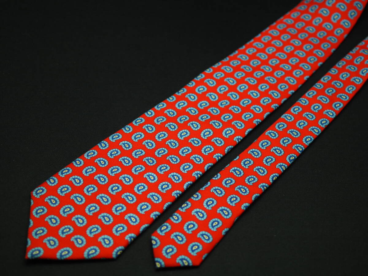  прекрасный товар [Paul Stuart paul (pole) Stuart ] G1762 красный серия SILK бренд галстук б/у одежда хорошая вещь перепродажа скупка 