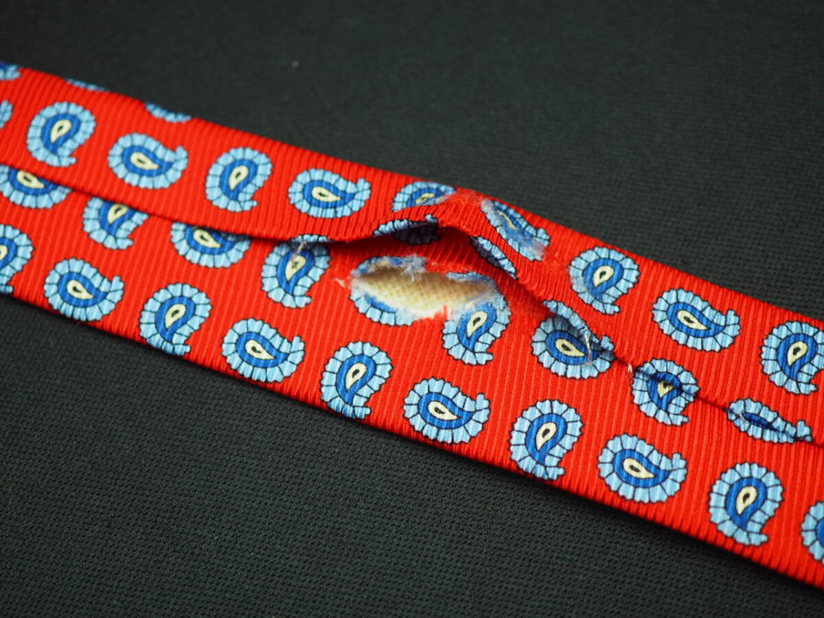  прекрасный товар [Paul Stuart paul (pole) Stuart ] G1762 красный серия SILK бренд галстук б/у одежда хорошая вещь перепродажа скупка 