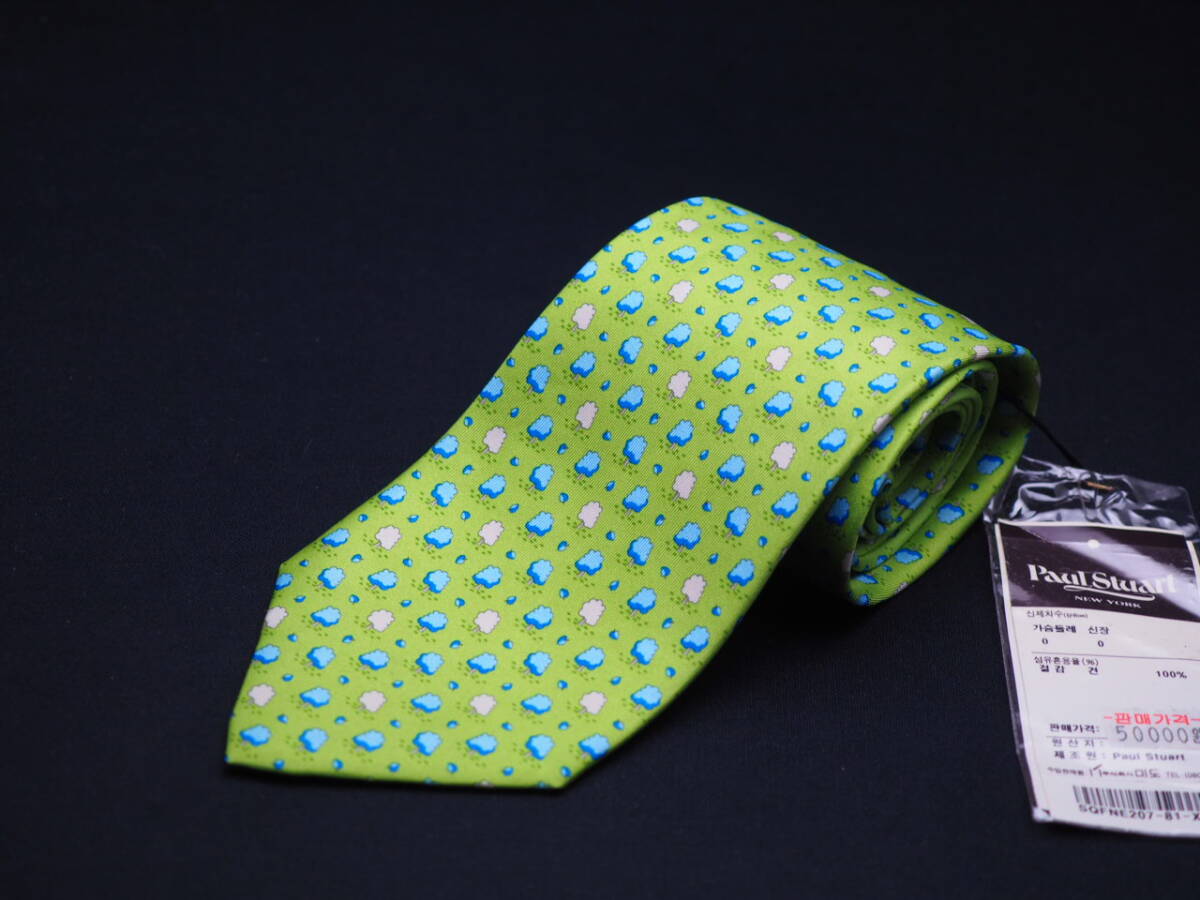  не использовался товар [Paul Stuart paul (pole) Stuart ] G1763 SILK бренд галстук б/у одежда хорошая вещь перепродажа скупка 