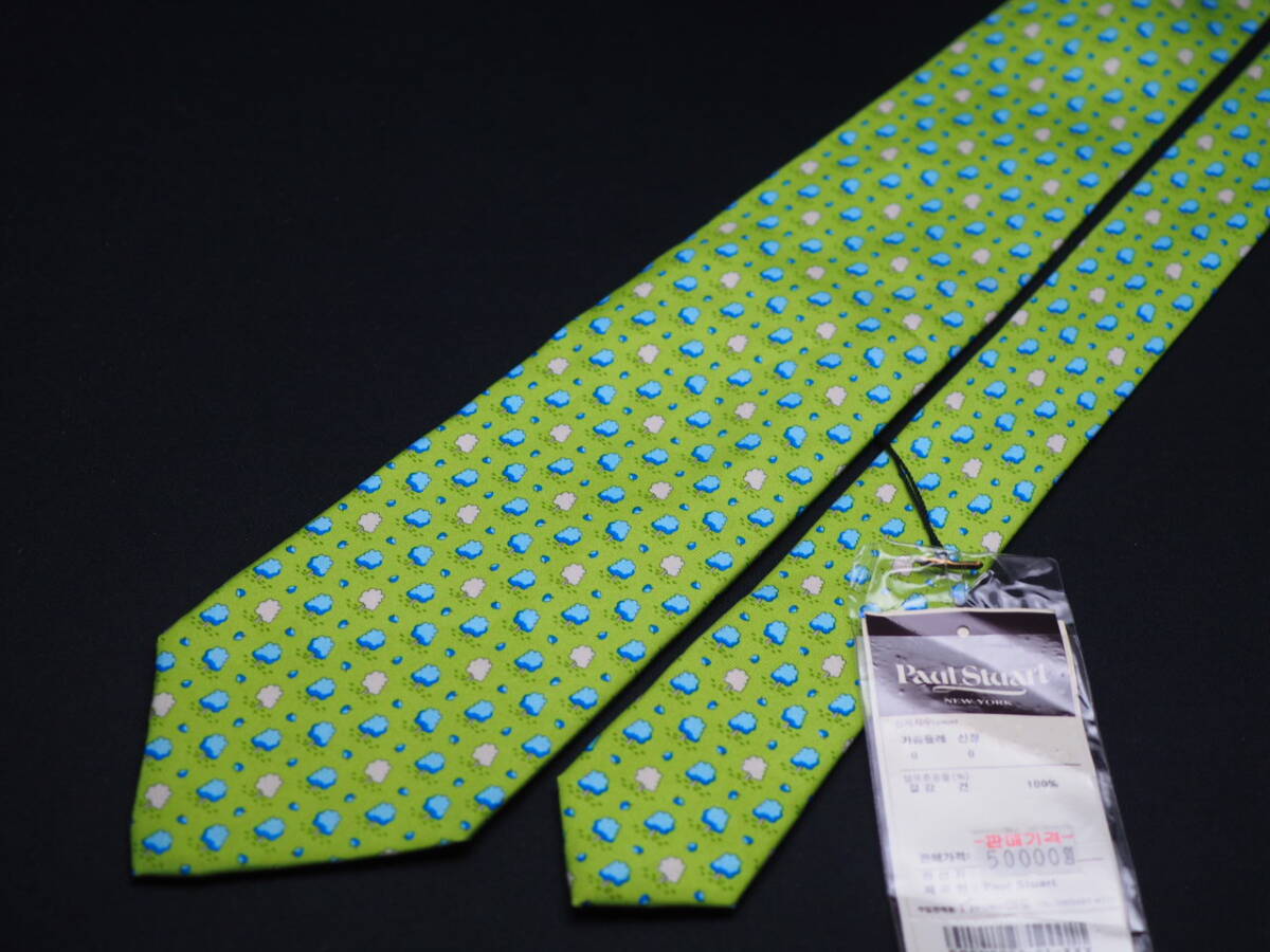  не использовался товар [Paul Stuart paul (pole) Stuart ] G1763 SILK бренд галстук б/у одежда хорошая вещь перепродажа скупка 