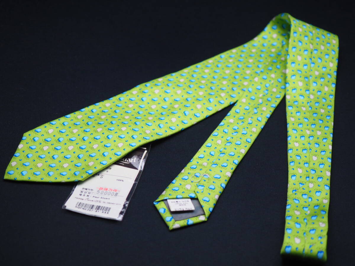  не использовался товар [Paul Stuart paul (pole) Stuart ] G1763 SILK бренд галстук б/у одежда хорошая вещь перепродажа скупка 