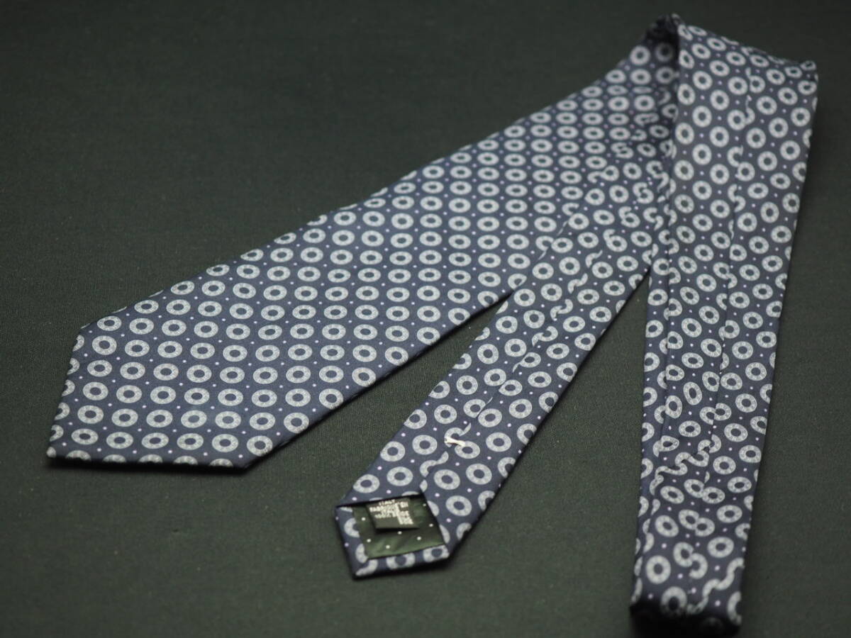 美品【GIVENCHY ジバンシイ】 G1866 ロゴ ネイビー系 SILK ブランド ネクタイ 古着 良品 転売 仕入_画像6