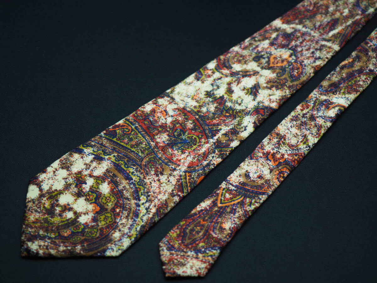  прекрасный товар [Broni Brioni ] G1903 SILK бренд галстук б/у одежда хорошая вещь перепродажа скупка 