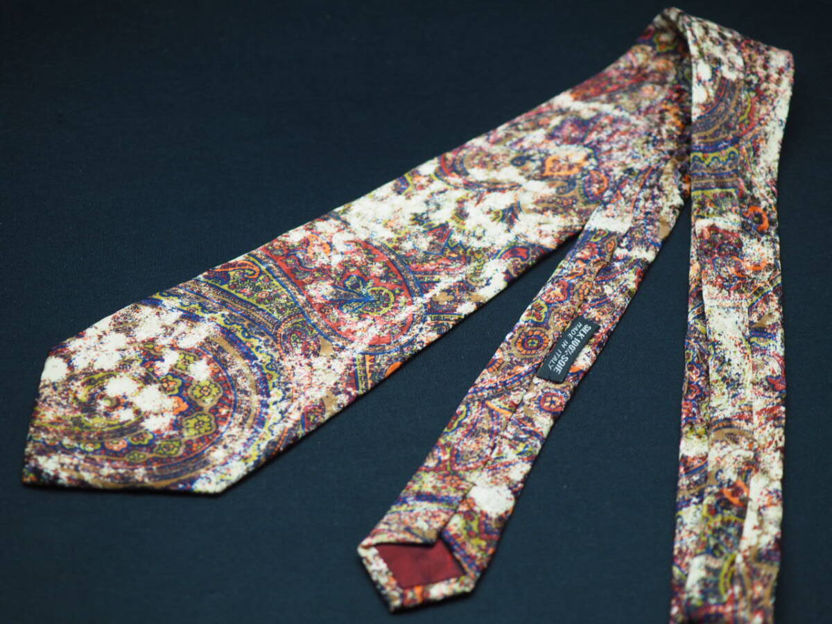  прекрасный товар [Broni Brioni ] G1903 SILK бренд галстук б/у одежда хорошая вещь перепродажа скупка 