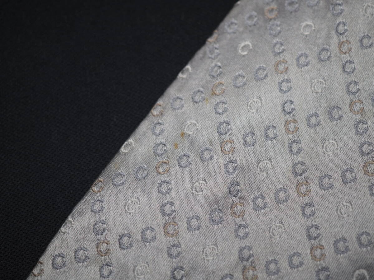 【CELINE セリーヌ】 G2071 ロゴ シルバー SILK ブランド ネクタイ 古着 良品 転売 仕入_画像4