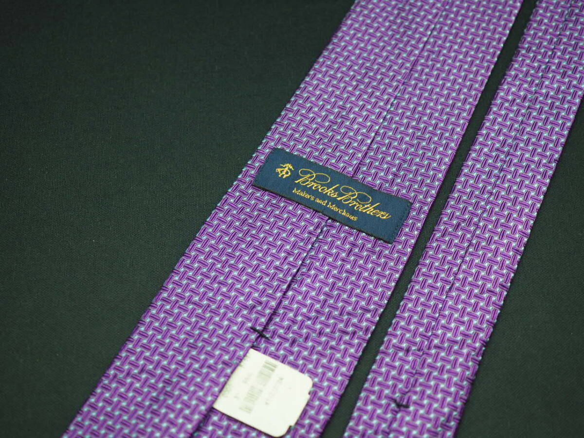 未使用品【BROOKS BROTHERS ブルックスブラザーズ】 G2081 パープル系 SILK ブランド ネクタイ 古着 良品 転売 仕入_画像4