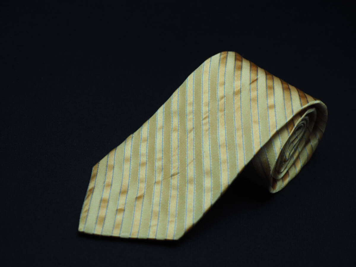 未使用品【BROOKS BROTHERS ブルックスブラザーズ】 G2087 黄ゴールド系 SILK ブランド ネクタイ 古着 良品 転売 仕入_画像2