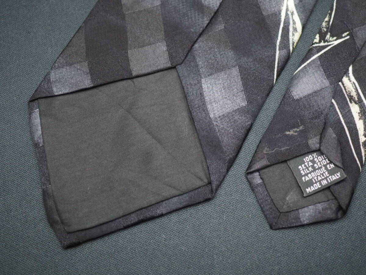 美品【HUGO BOSS ヒューゴ ボス】 G2117 ブラック系 SILK ブランド ネクタイ 古着 良品 転売 仕入_画像5