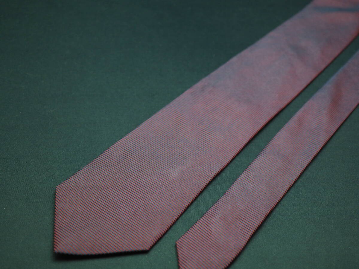 美品【HUGO BOSS ヒューゴ ボス】 G2119 ワイン系 SILK ブランド ネクタイ 古着 良品 転売 仕入_画像3