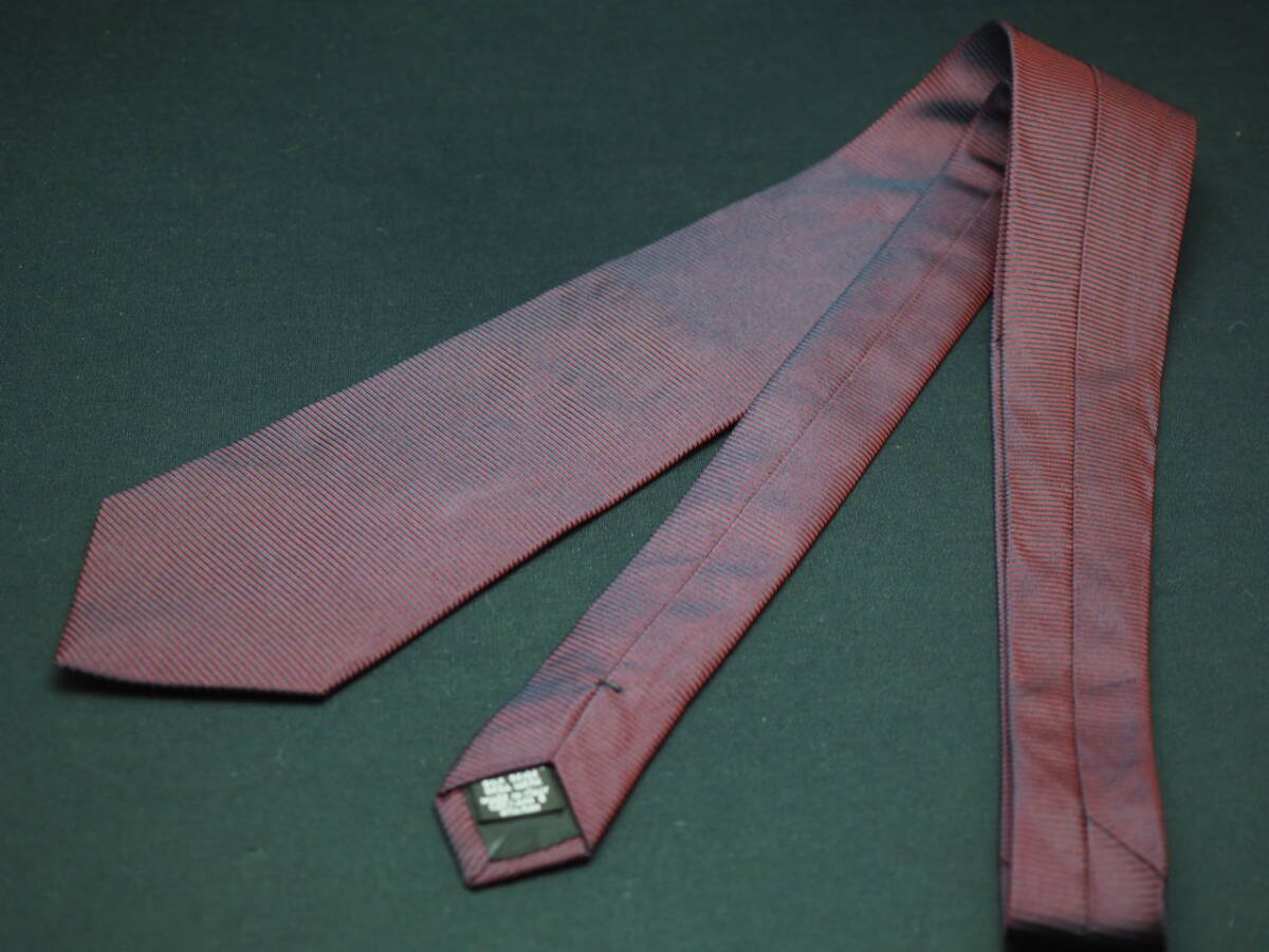 美品【HUGO BOSS ヒューゴ ボス】 G2119 ワイン系 SILK ブランド ネクタイ 古着 良品 転売 仕入_画像6