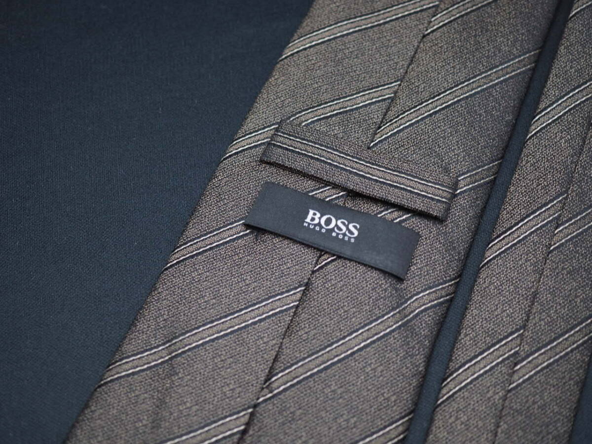 美品【HUGO BOSS ヒューゴ ボス】 G2123 SILK ブランド ネクタイ 古着 良品 転売 仕入_画像4