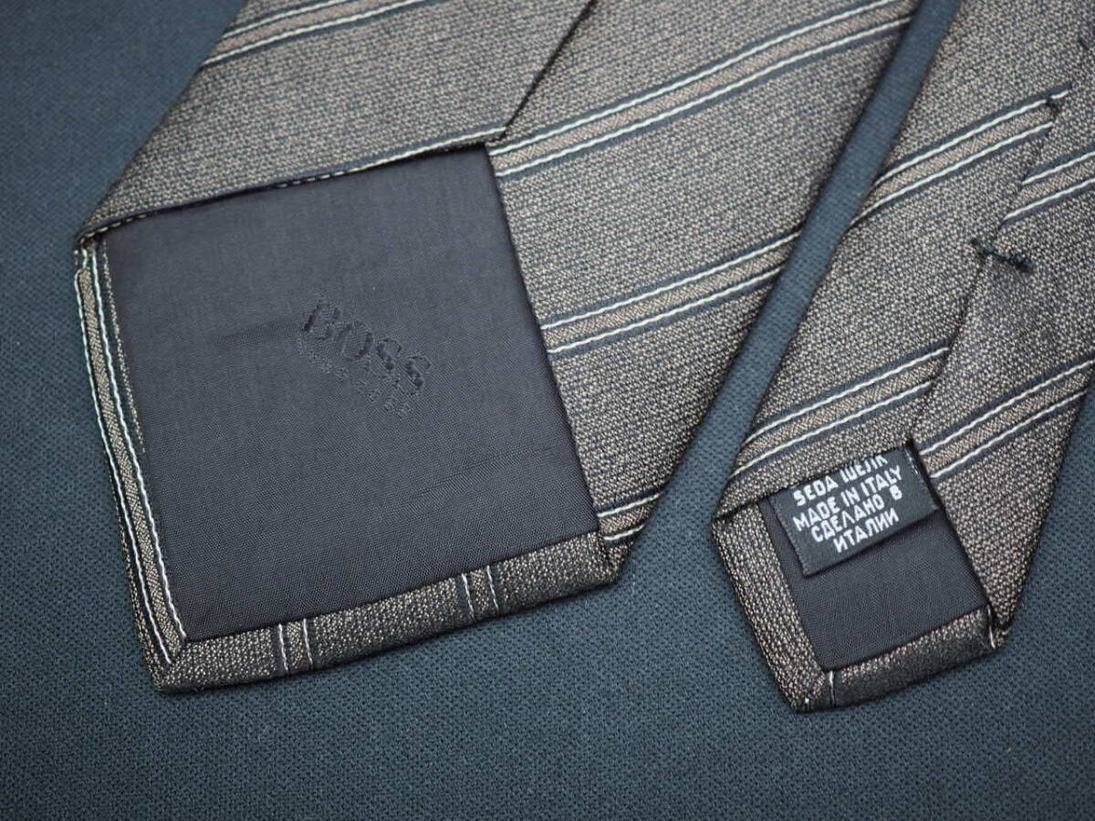 美品【HUGO BOSS ヒューゴ ボス】 G2123 SILK ブランド ネクタイ 古着 良品 転売 仕入_画像5