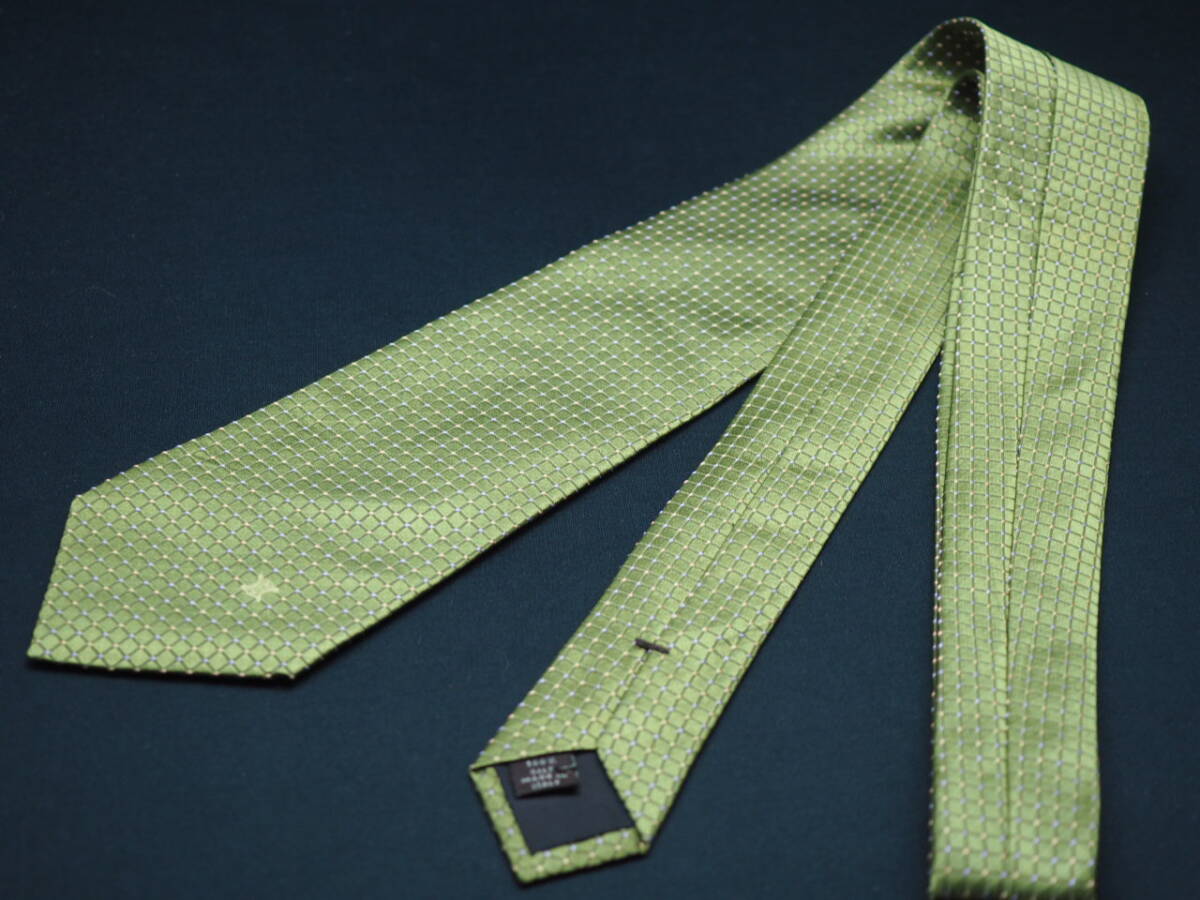 美品【CELINE セリーヌ】 G2170 オリーブ系 SILK ブランド ネクタイ 古着 良品 転売 仕入_画像6