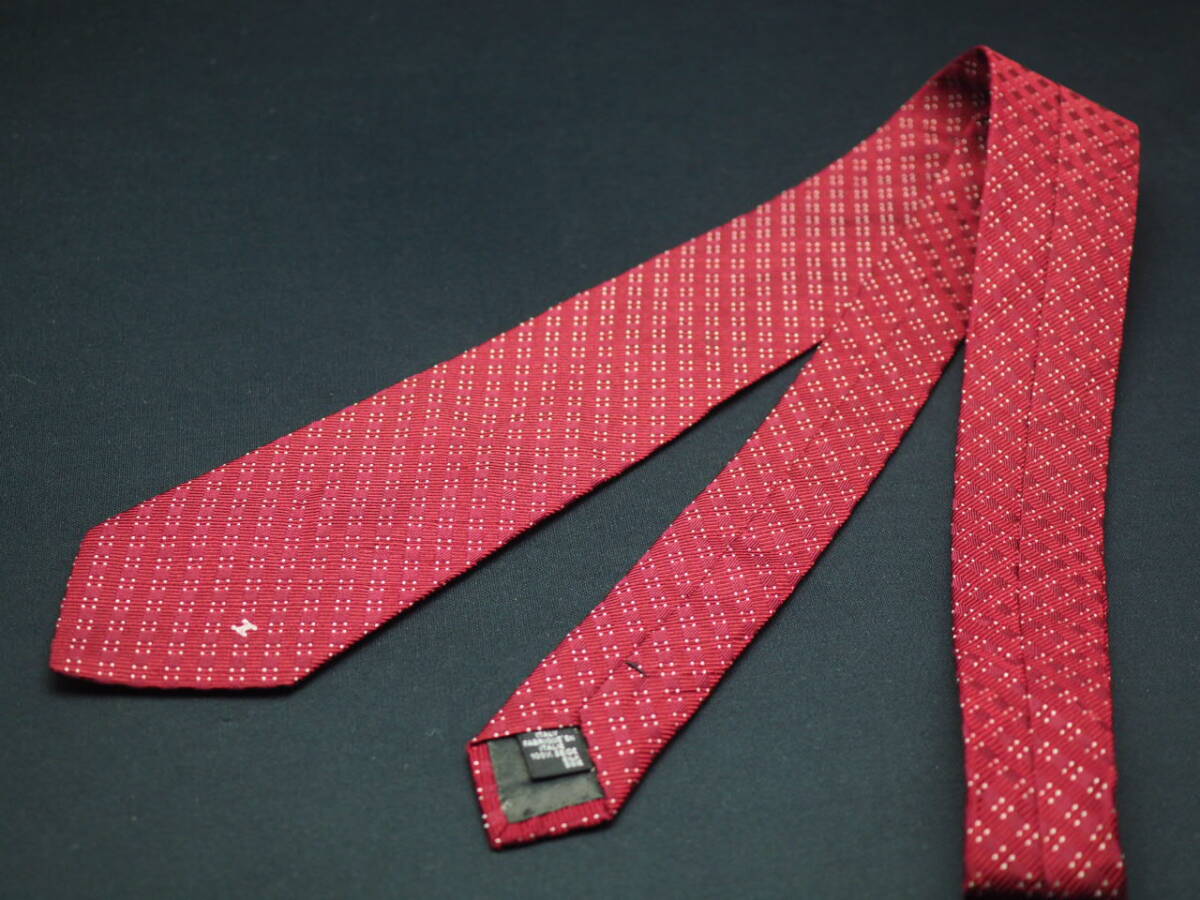美品【CELINE セリーヌ】 G2177 ワイン系 SILK ブランド ネクタイ 古着 良品 転売 仕入_画像7