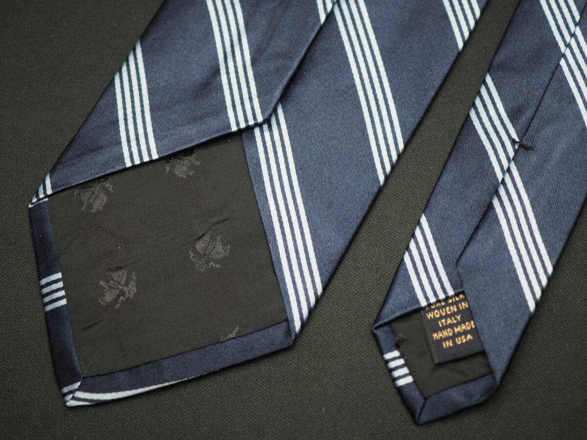 美品【BROOKS BROTHERS ブルックスブラザーズ】 G2185 USA ネイビー SILK ブランド ネクタイ 古着 良品 転売 仕入_画像5