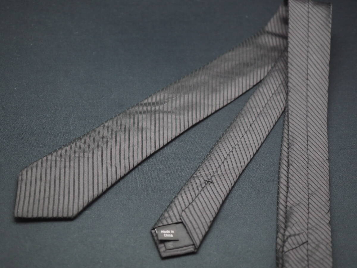 【Calvin Klein カルバンクライン】 G2279 細身 ブラック SILK ブランド ネクタイ 古着 良品 転売 仕入_画像6