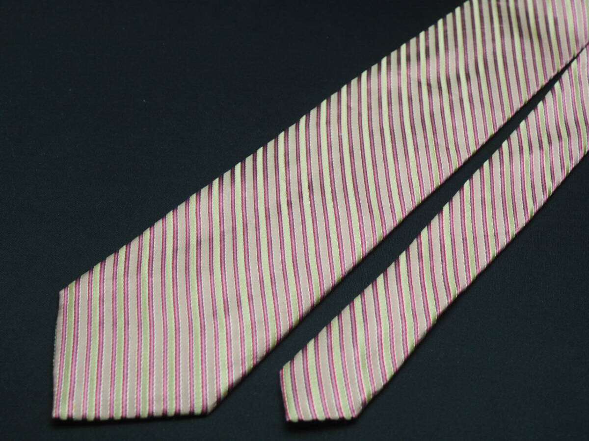 美品【Calvin Klein カルバンクライン】 G2289 ピンクベージュ系 SILK ブランド ネクタイ 古着 良品 転売 仕入_画像3