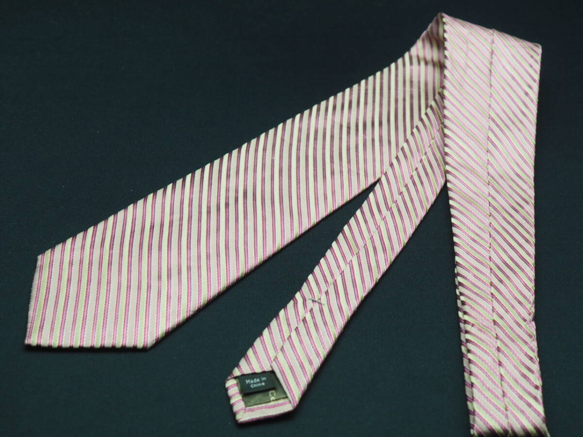 美品【Calvin Klein カルバンクライン】 G2289 ピンクベージュ系 SILK ブランド ネクタイ 古着 良品 転売 仕入_画像6