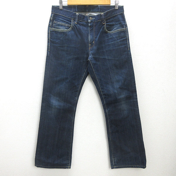 H■ブルーブルー/BLUE BLUE ストレートデニムパンツ ジーンズ【32】MENS■7 【中古】_画像1