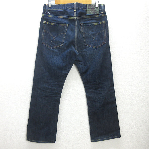 H■ブルーブルー/BLUE BLUE ストレートデニムパンツ ジーンズ【32】MENS■7 【中古】_画像5