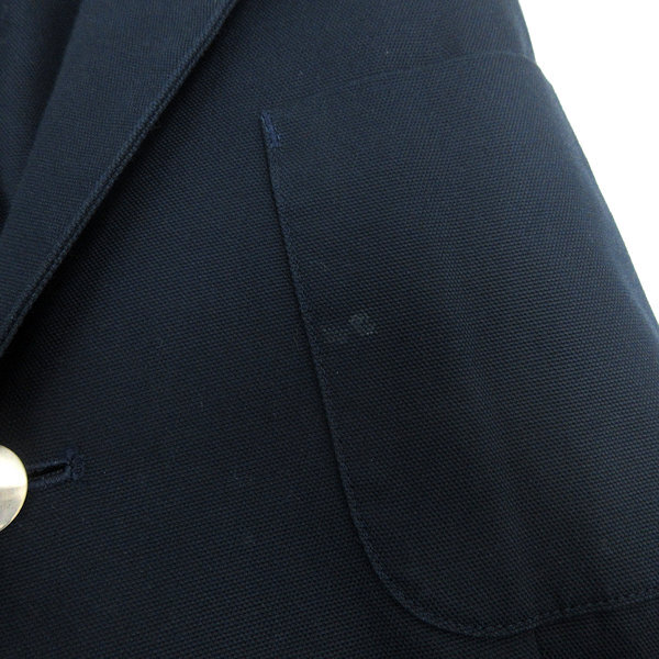 H■トミーヒルフィガー/TOMMYHILFIGER コットンテーラードジャケット【M】紺/MENS■12【中古】_画像4