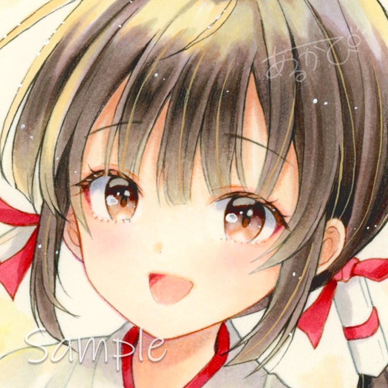  оригинал рука .. карточка для автографов, стихов, пожеланий иллюстрации [. пачка. осень . женщина san ]*B5 маленький размер * один следующий произведение * есть ..