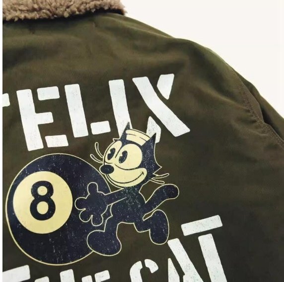 TOYS McCOY トイズマッコイ デッキジャケットフィリックス ミリタリージャケットN-1 DECK JACKET FELIX THE CAT 8 BALL S-XLサイズ wy1101_画像8