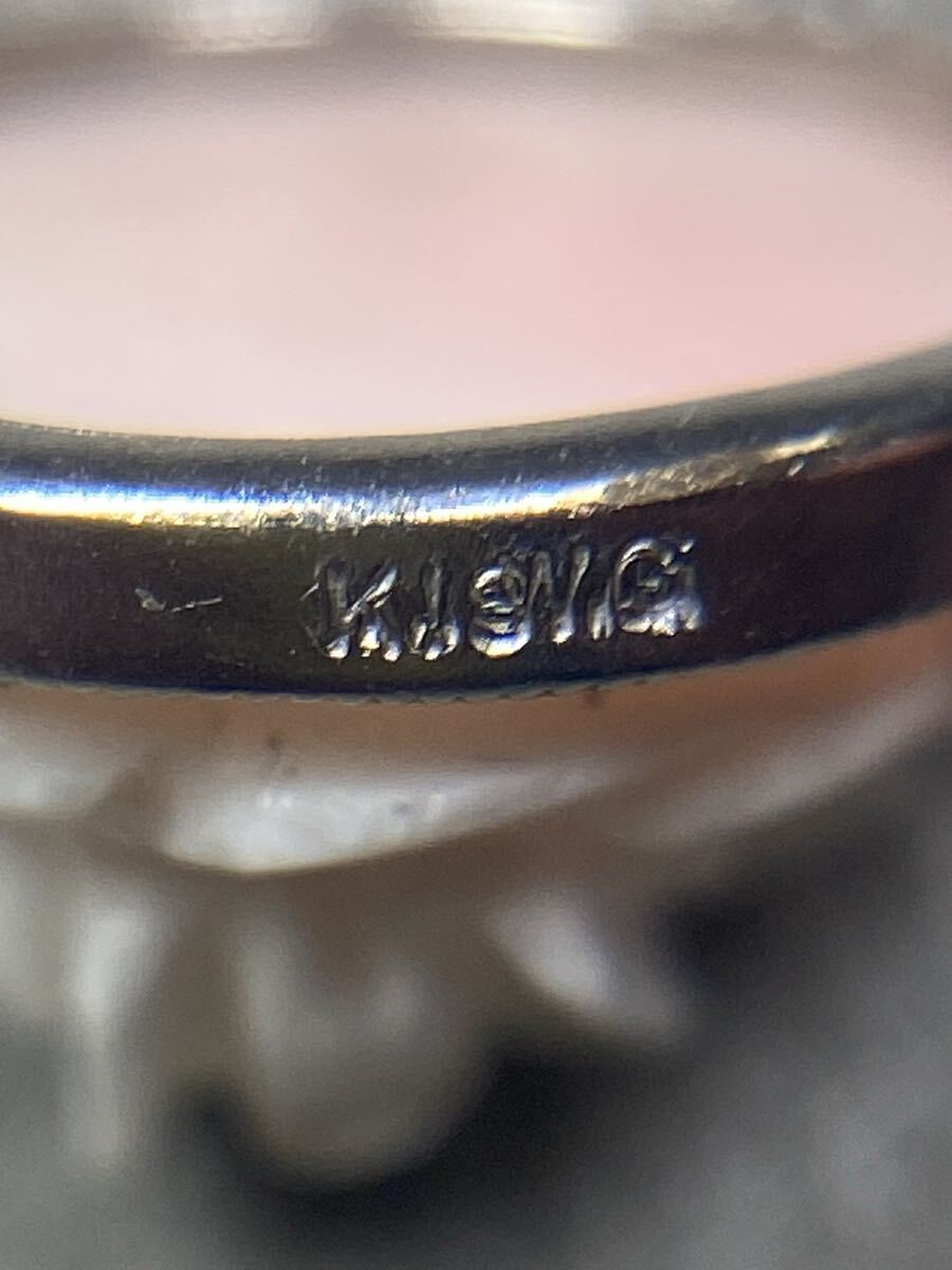 K18 WG ネックレストップ　バラモチーフ　ダイヤモンド0.02ct 現状品　試金石鑑定のみ 18金_画像6