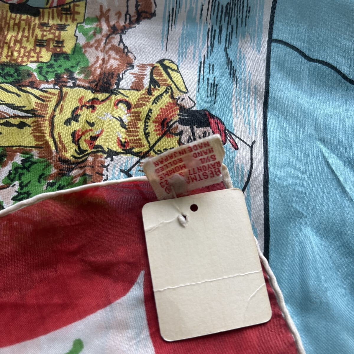 希少 激レア 40s 50s 60s ビンテージ ヴィンテージ スーベニア スカーフ バンダナ ストール FAST COLOR USA製 アメリカ製 大戦 506XX _画像6