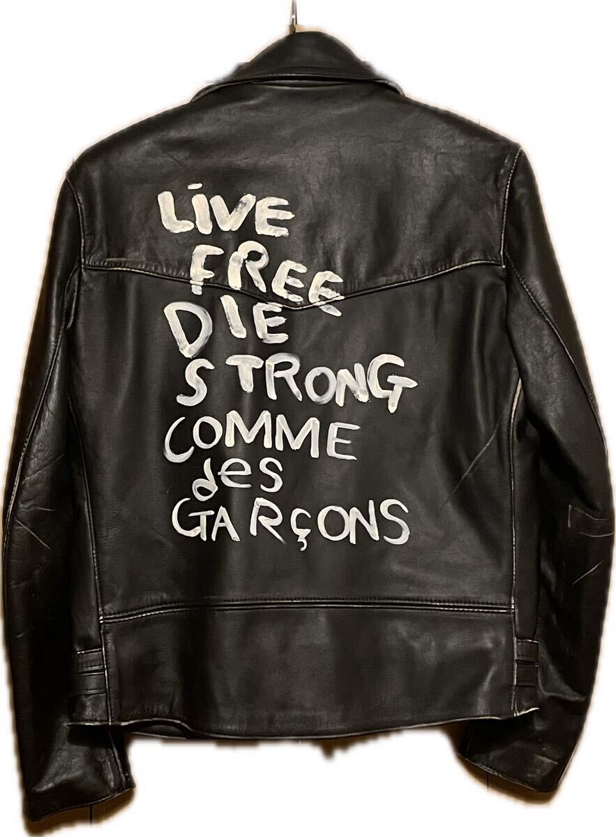 コムデギャルソン ライトニング 青山限定 ルイスレザー COMME des GARCONS サイズ40_画像1
