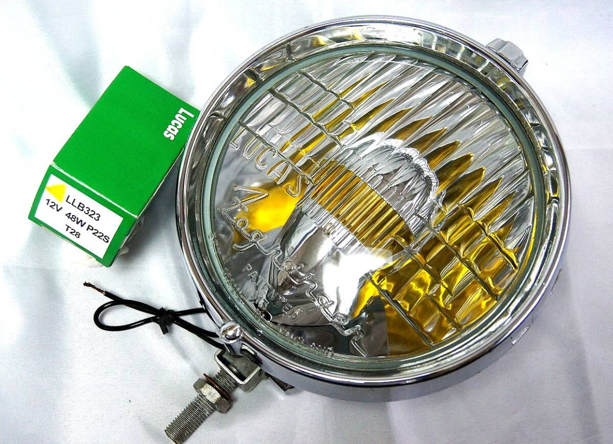 60年代蔵出し 英国 LUCAS製 ルーカス Fogranger フォグレンジャー 5FT フォグランプ BMC純正 MINI MK1 MG クラシックローバーミニ 未使用品_画像8